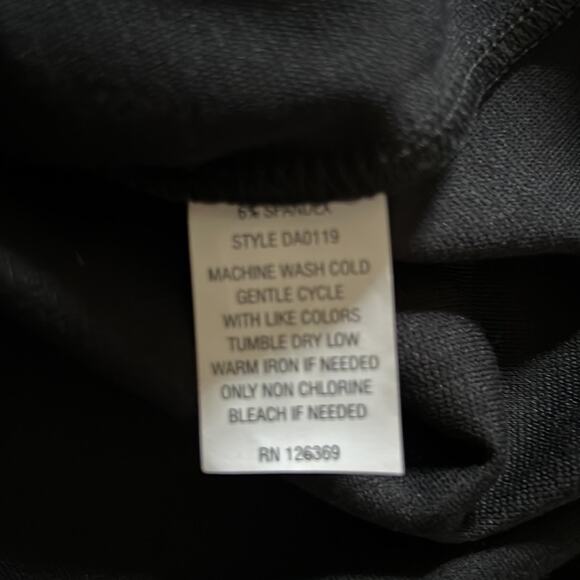 Basic House Black Knit Dress Juniors Size Small Sheer Dot Insets Cutouts Mini - Picture 11 of 11